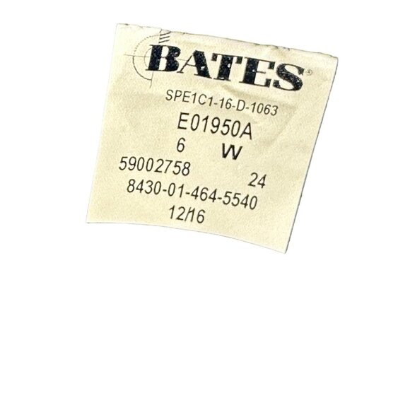 Bates Mens E01950A 8" Combat Military Boots Black Lace Up Slip Resistant 6W NEW - Picture 4 of 12